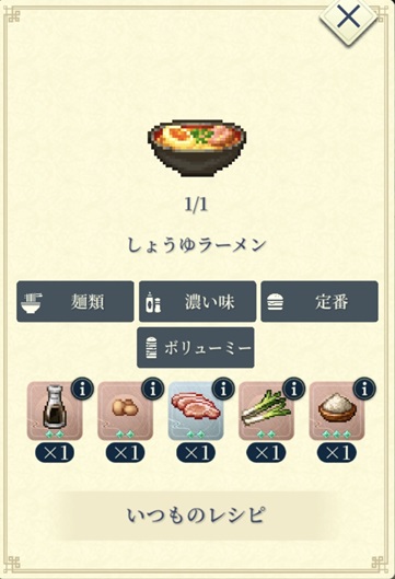 フースールー（Bしょうゆラーメン）