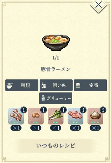 ラグナル（B豚骨ラーメン）