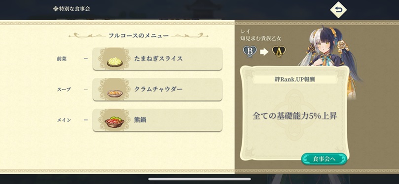 レイ（Aランク料理）