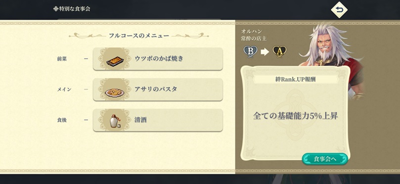 オルハン（Aランク料理）