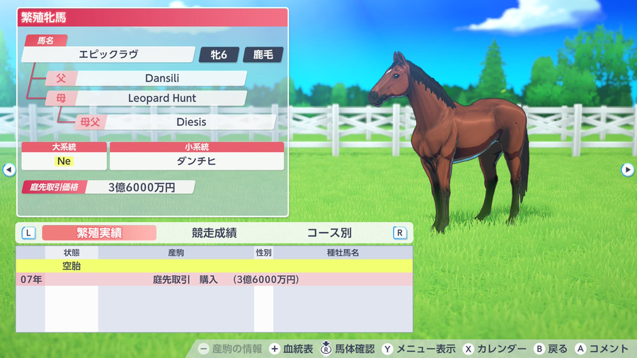 エピックラヴ（繁殖牝馬情報）