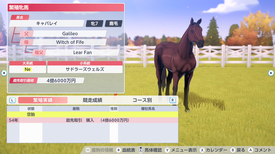 キャバレイ（繁殖牝馬情報）