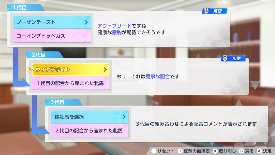 ノーザンテースト→ウインブライト（配合理論）