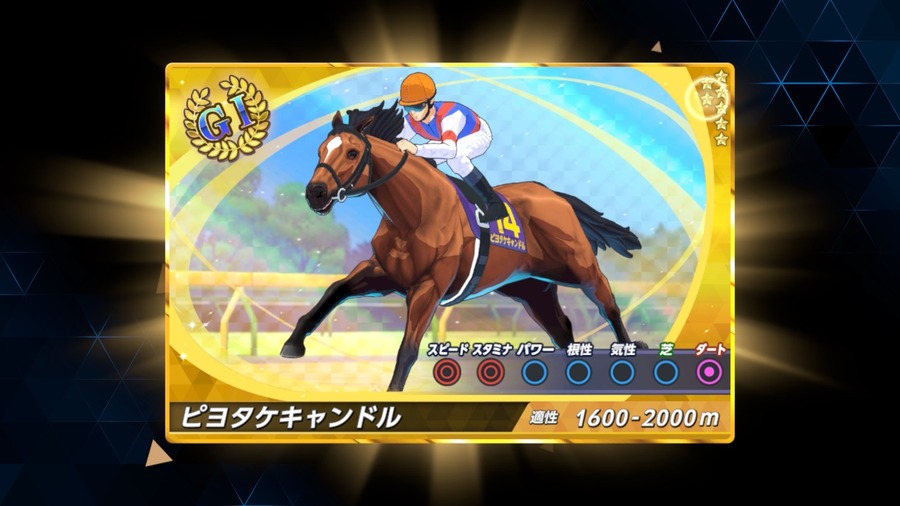 ピヨタケキャンドル（G1カード・ダート三冠）