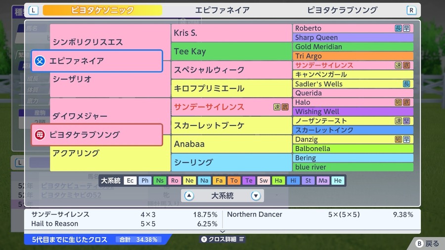 ピヨタケソニック（血統）