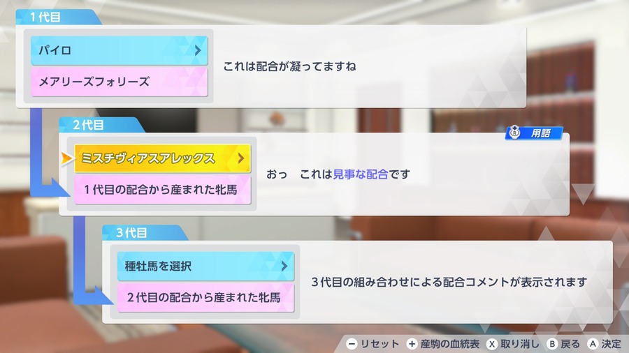メアリーズフォリーズ→パイロ→ミスチヴィアスアレックス（凝った→見事）