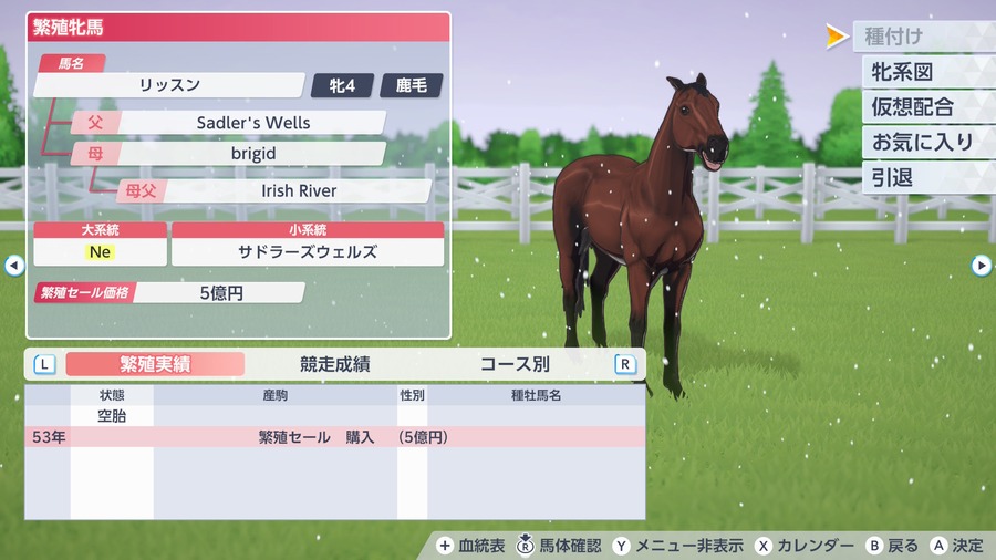 リッスン（繁殖牝馬情報）